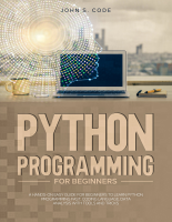 Python Programming For Beginners. A hands-on.epub